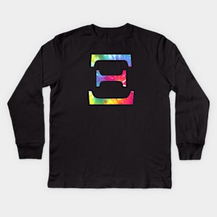 Tie Dye Xi Kids Long Sleeve T-Shirt